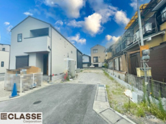 【前面道路含む現地写真】 | 城陽市久世南垣内5号地　売土地　建築条件無し