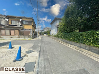 【前面道路含む現地写真】 | 城陽市久世南垣内5号地　売土地　建築条件付き
