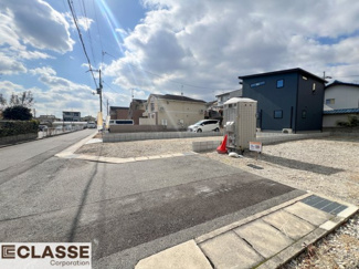【前面道路含む現地写真】 | 城陽市久世南垣内5号地　売土地　建築条件付き