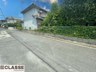 【前面道路含む現地写真】 | 城陽市久世南垣内5号地　売土地　建築条件付き