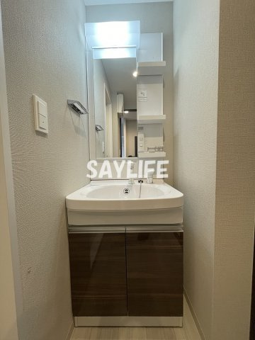 大阪市東成区中道２丁目の賃貸マンションの洗面所