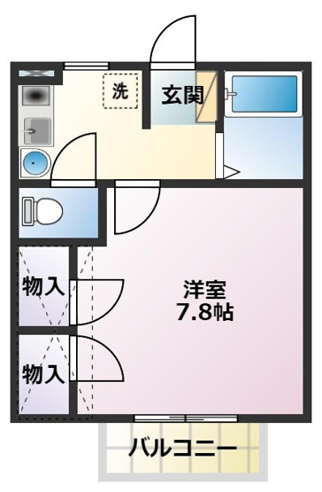 【間取り】 | ベノワコートA棟 | 使いやすい間取りです。