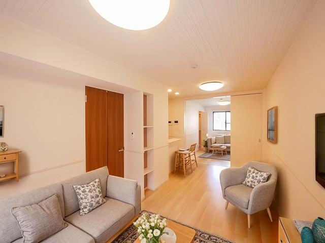 グリーンハイツ加茂Ⅱの居間・リビング|CGで家具等を配置したもので家具等は含まれません