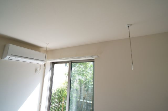 グリーンメゾンの設備|エアコン＆室内物干しついてます
参考、同建物・同間取りの号室