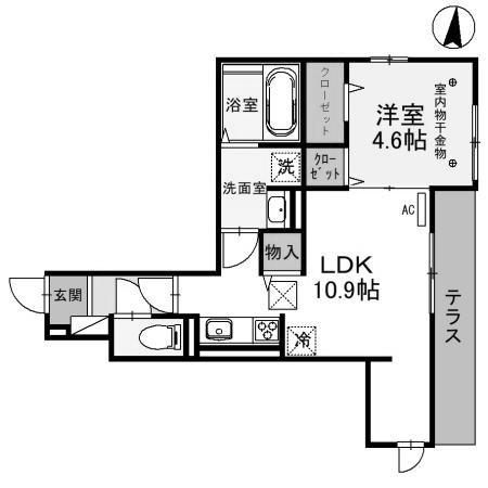【間取り】 | D-ROOM羅漢町