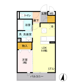 【間取り】 | クレストコート　Ａ