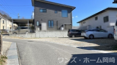 【前面道路含む現地写真】 | 岡崎市岩津町字市場土地