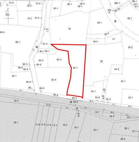 富久山町八山田　土地の土地図