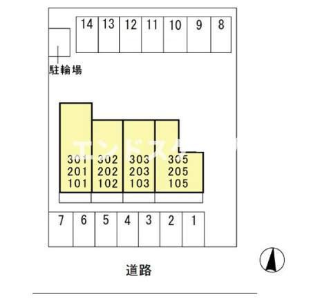 クレールの区画図|高崎、前橋、伊勢崎エリアのお部屋探しはエンドスケープまで！お客様の理想お聞かせ下さい♪