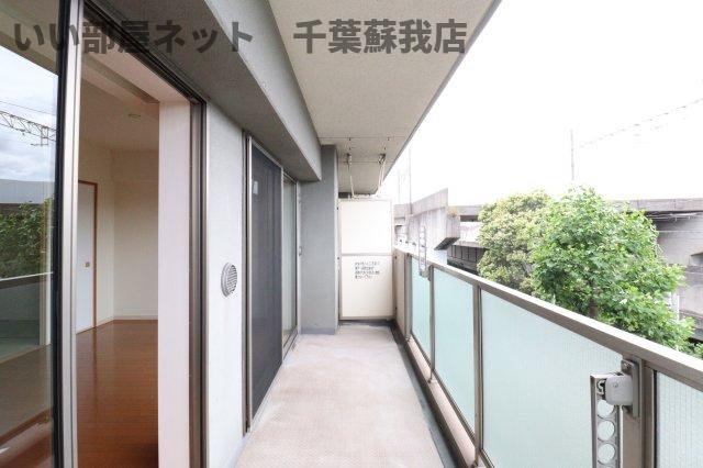 クイーンズレゾン末広のバルコニー|陽当たり良好なバルコニーです
