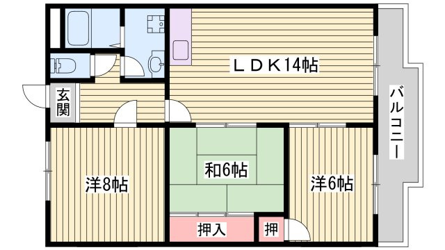清秀レジデンスの間取り