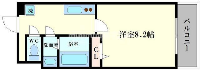 メルクリオール難波の間取り