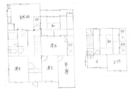 和歌山市津秦　中古戸建の間取り