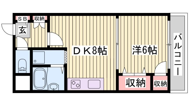 ファーストイン英賀保駅前の間取り