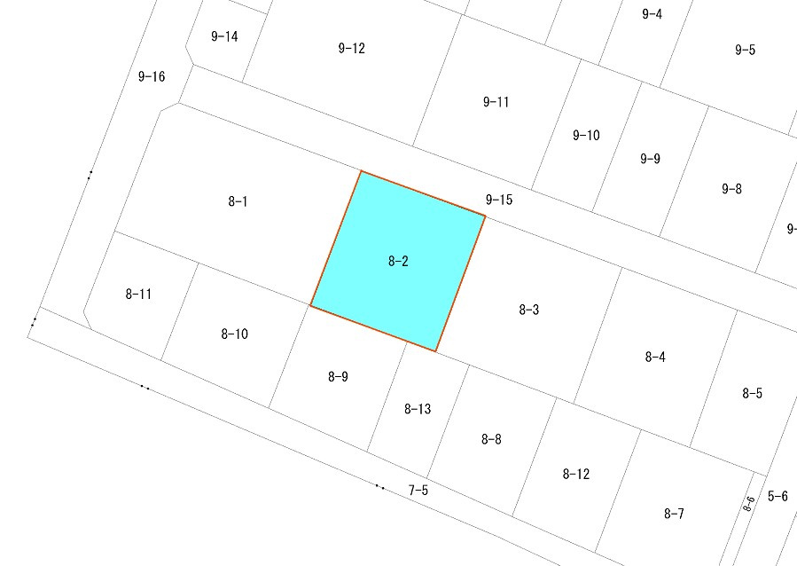 売地　平下平窪の土地図
