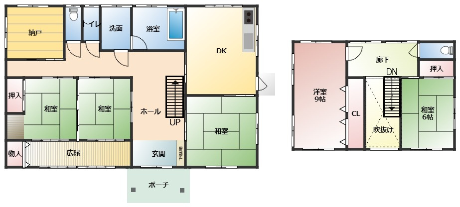 藤岡市藤岡　中古1600の間取り|間取図