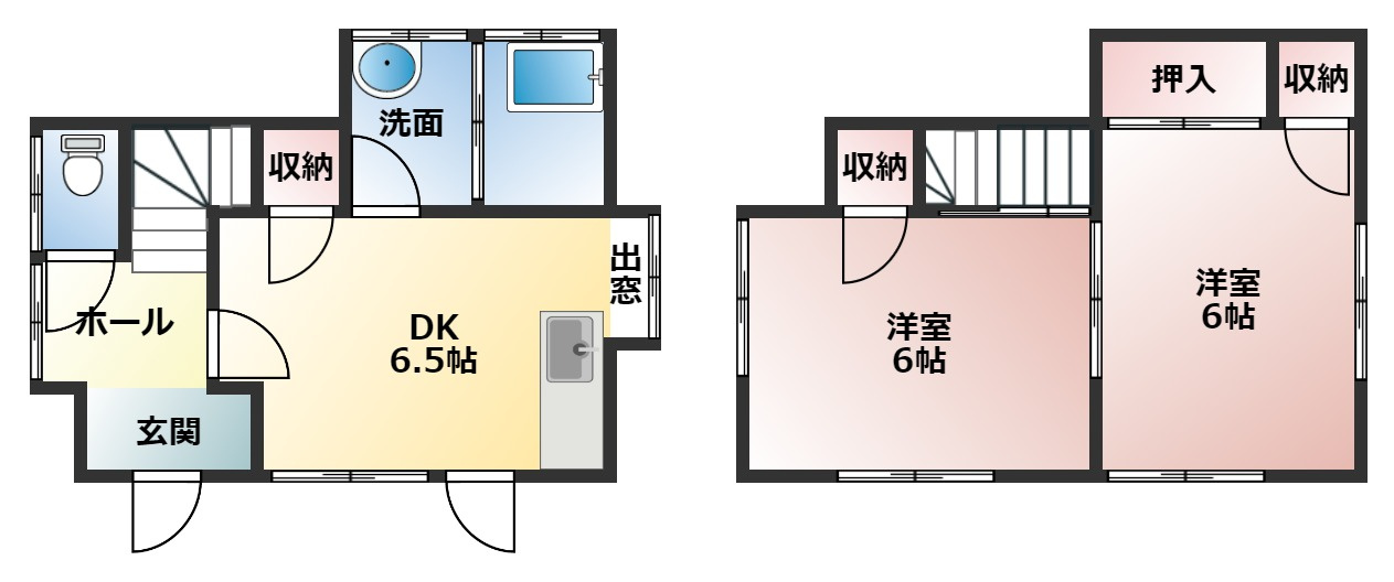 石川アパート（警固屋1-14-50）の間取り