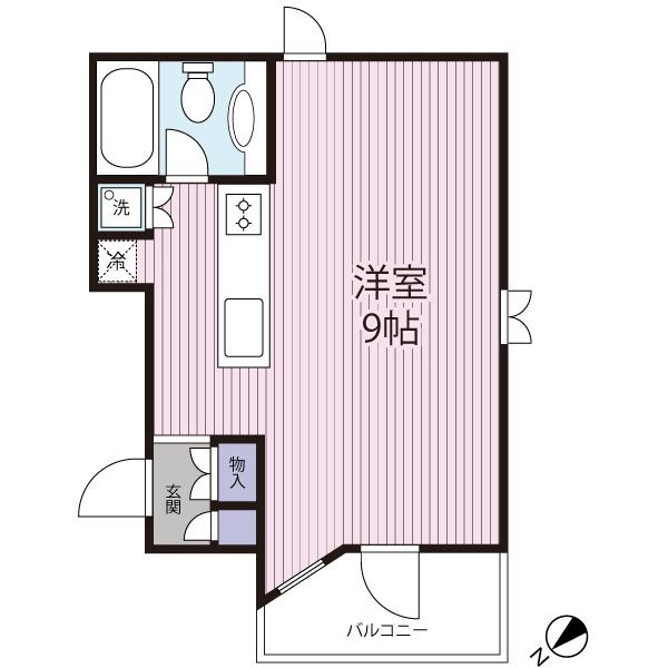 使い勝手の良い間取りです。家具の配置も◎