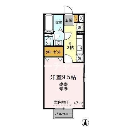 サンフィール　Ａの間取り