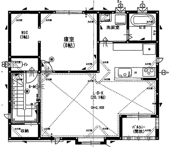 八戸市石堂３丁目の間取り