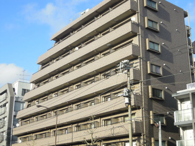 【外観】 | メゾン・ド・ヴィレ高円寺 | 鉄筋コンクリート造のがっしりした建物。