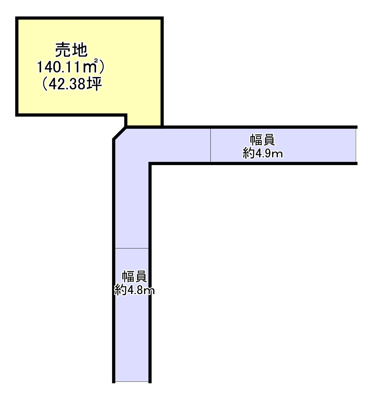 【区画図】 | 売地　岩国市門前町2丁目
