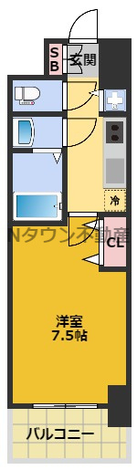 【間取り】 | プレサンス東別院駅前 | 間取りです