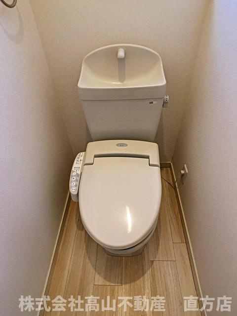 直方市神正町の賃貸マンションのトイレ