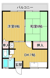 【間取り】 | シティハイムバイオレット