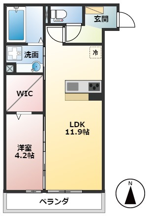 D-room南高橋町WESTの間取り