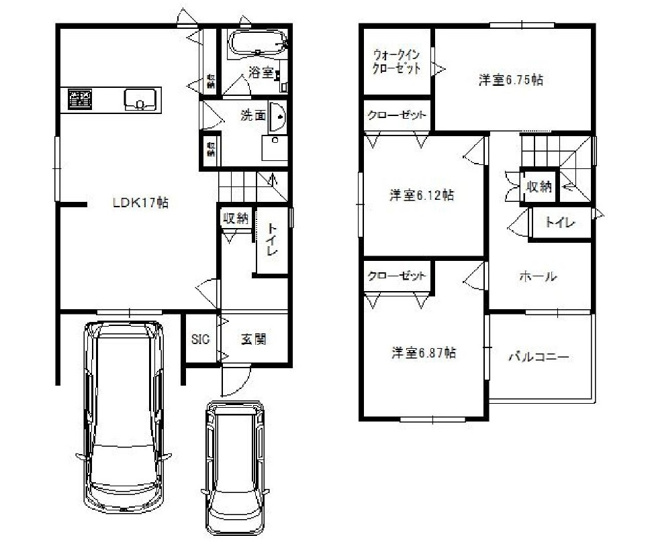 【間取り】 | 伏見区久我本町③号地　12区画　築後未入戸建