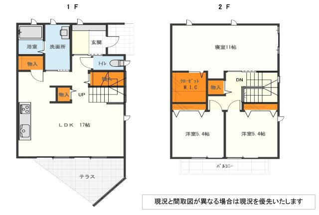 【間取り】 | 西岐波貸家4432-19（東側）