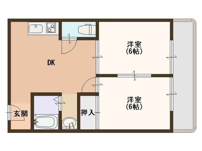 【間取り】 | グランドール住之江