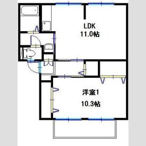 サンライフ雅 B棟の間取り