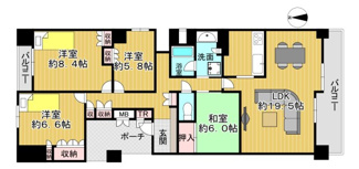 【間取り】 | ジオ彩都みなみ坂1番館