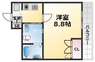 【間取り】 | BELLTREE板宿SOUTH
