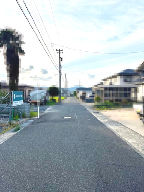 敦賀市古田刈77坪売地の前面道路含む現地写真