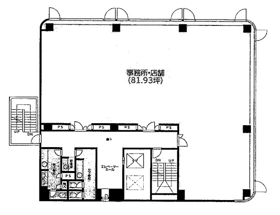 王子不動産名古屋ビル【　名古屋の貸事務所・貸オフィス　】の間取り