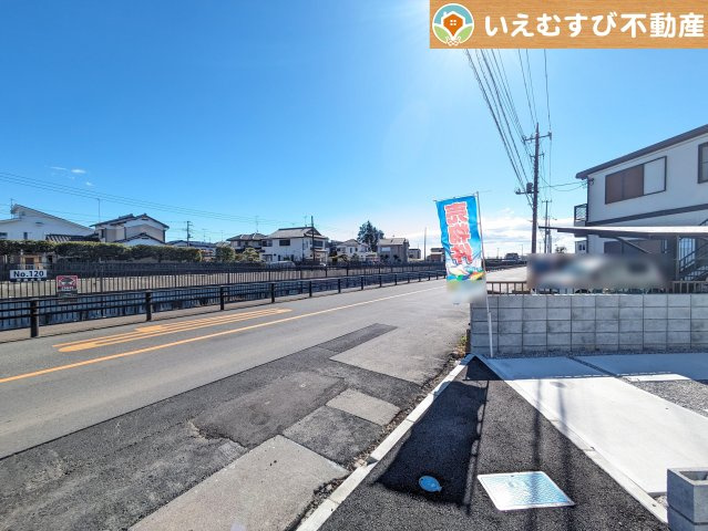 Livele Garden.S　鴻巣市箕田2期の前面道路含む現地写真|前面道路含む現地写真です