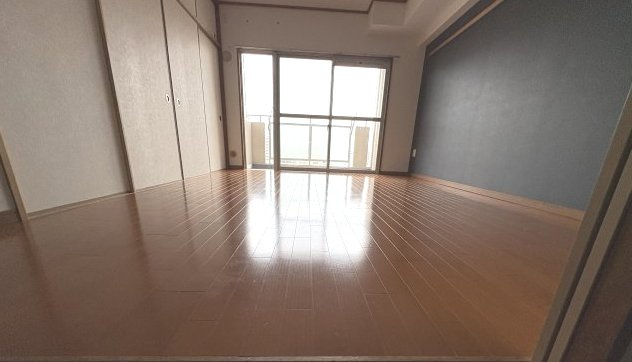ツイン大開1号館の寝室