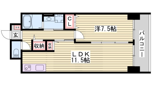 西舞子壱番館の間取り