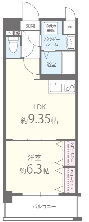 ムーンリバー久留米東町の間取り