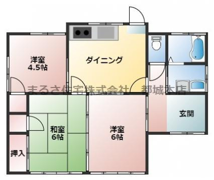 久保田貸家の間取り
