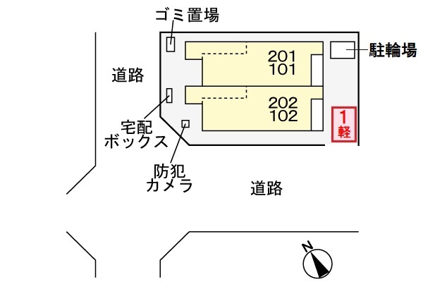 グレースコートⅨの区画図
