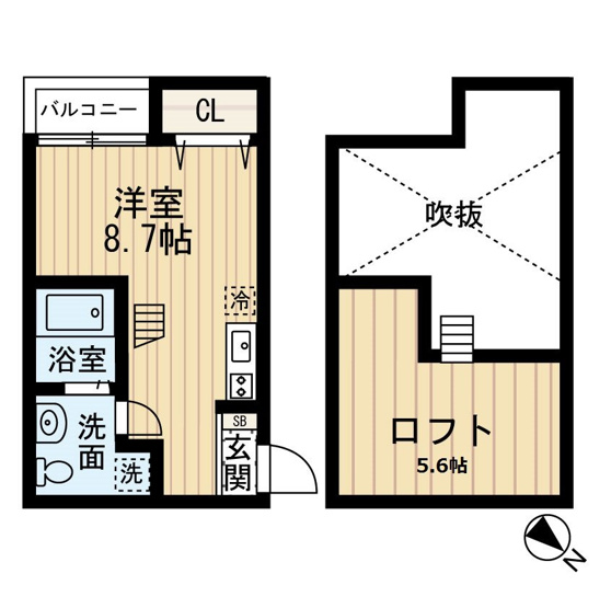 【間取り】 | ボナール吉塚