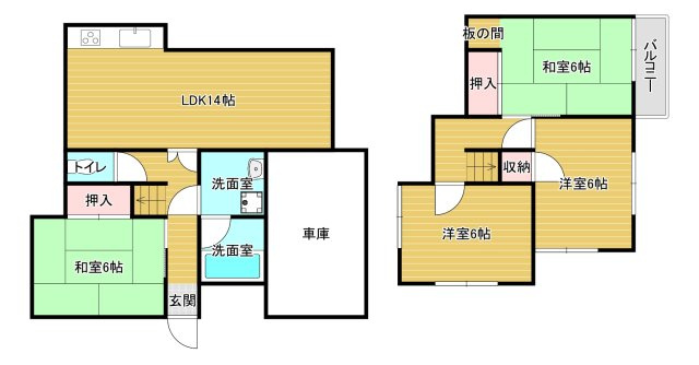 錦織北２丁目戸建の間取り