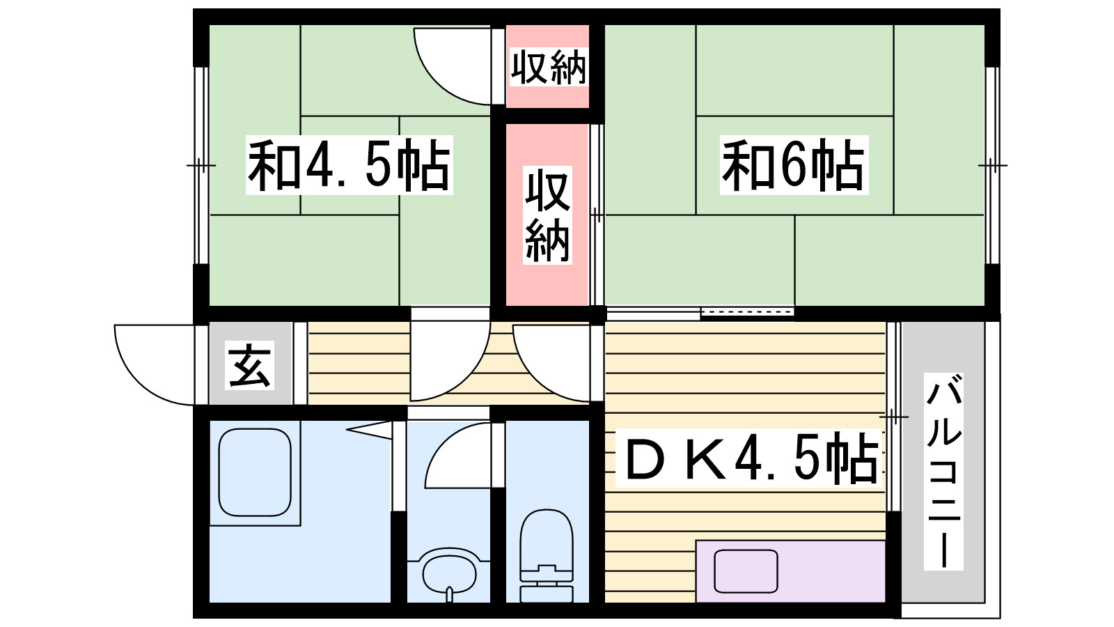寿ハイツの間取り