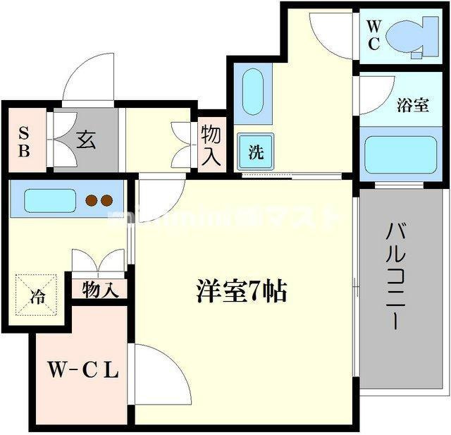 リーガル岡崎橋の間取り