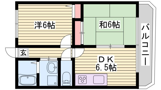リバーサイド香呂の間取り