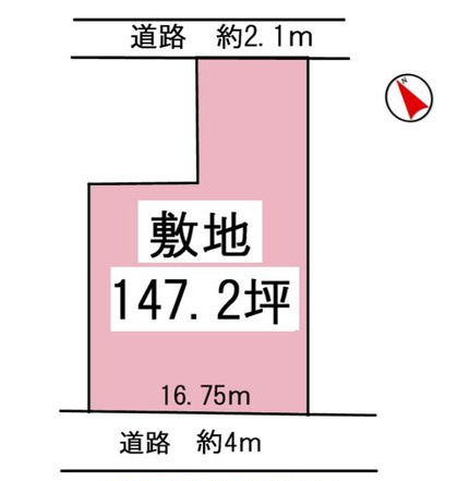 明石市魚住町西岡　土地　の土地図|●資料・カタログのご請求無料●現地見学可能●こちらの土地はすぐ目の前に海岸がある珍しい位置にあります。西岡海浜公園が目の前で海岸は整備されており景観がとてもきれいです。